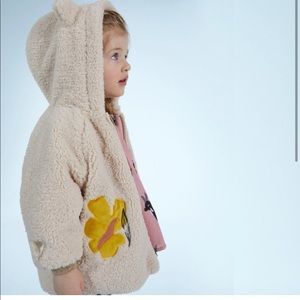 Catimini hooded Sherpa coat